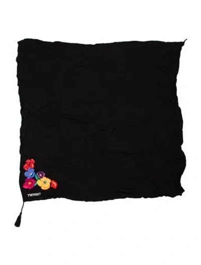 Pre-owned Twinset Scarf W/ Tags In Black
