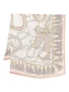 Twinset Pearl Tassel Scarf In Neutral