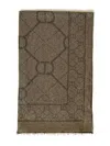Twinset Metallic-effect Scarf In Brown