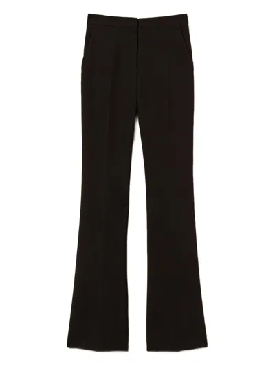TWINSET BLACK FLARED TROUSERS TWINSET