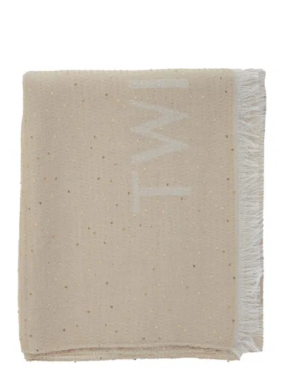 Twinset Sciarpa In Beige