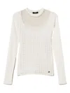 Twinset See-through Sweater In White