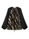 Twinset Sequin-embellished Blouse In Black