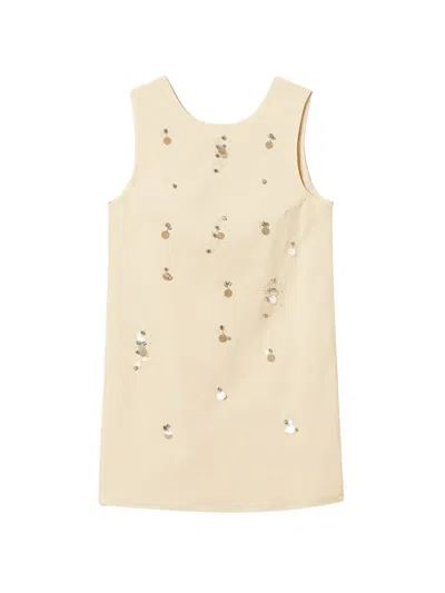 Twinset Sequin-embellished Dress In Neutral