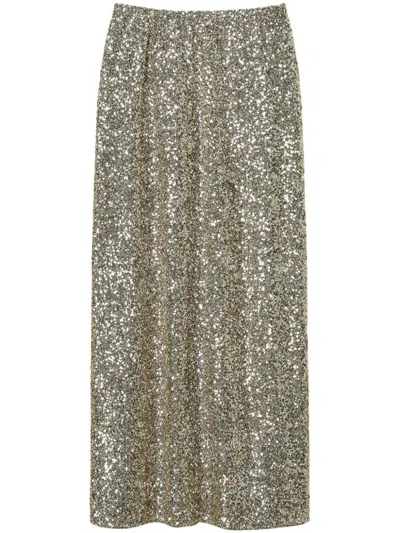 TWINSET SEQUIN-EMBELLISHED MAXI SKIRT