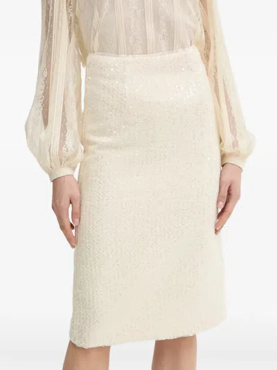 Twinset Sequin-embellished Skirt In Multi