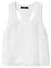Twinset Sequin-embellished Tank Top In White