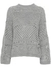 Twinset Sequin Jumper In Grey