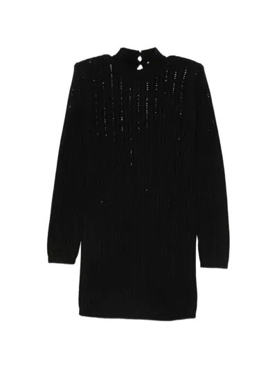 Twinset Sequin-embellishment Mini Dress In Black
