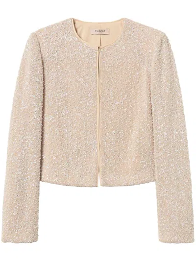 TWINSET SEQUINNED JACKET