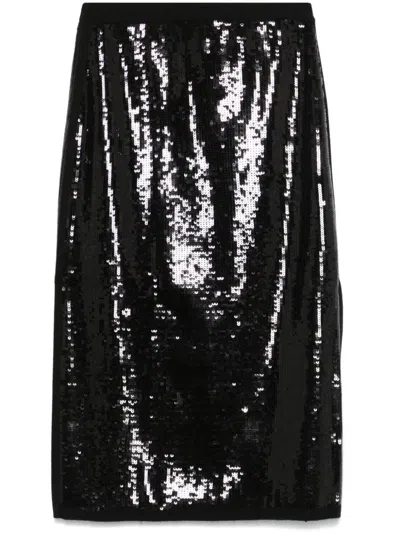 TWINSET SEQUINNED MIDI SKIRT
