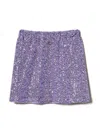 Twinset Sequinned Miniskirt In Purple