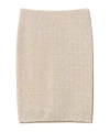 Twinset Sequinned Skirt In Nude
