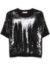 Twinset Twin-set Acrylic And Wool Blend Top In Black
