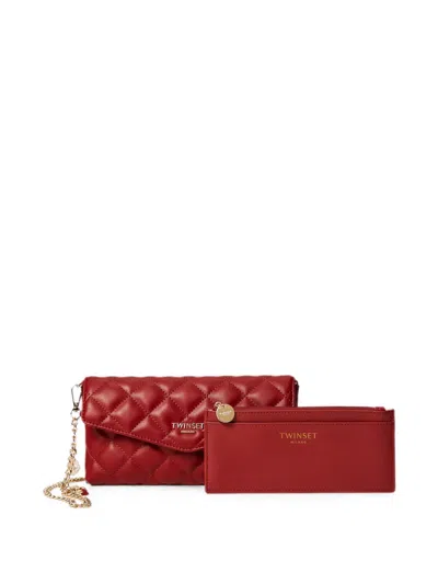 Twinset Set Documents Case In Red