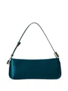 Twinset Shantung Satin Shoulder Bag In Green