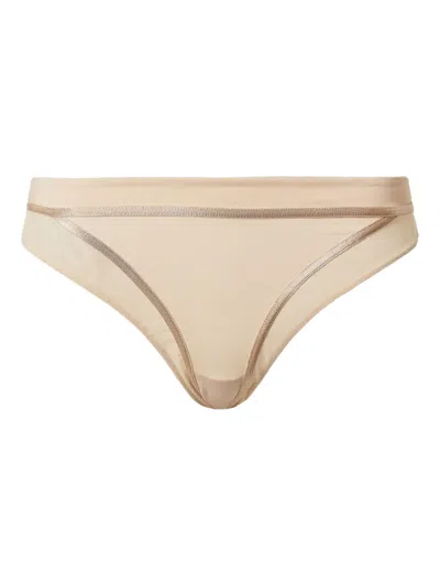 Twinset Sheer Briefs In Neutral