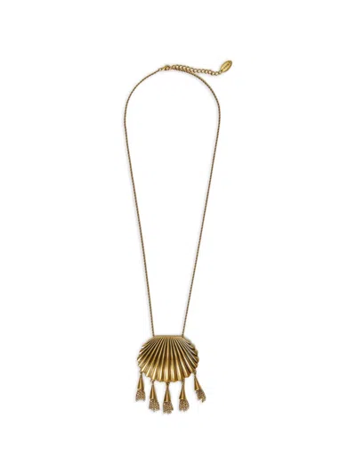 Twinset Shell-charm Necklace In Gold