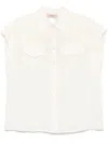 Twinset Twin-set Relaxed Fit Short Sleeve Shirt In White