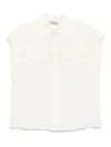 Twinset Twin-set Relaxed Fit Short Sleeve Shirt In White