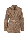 Twinset Leopard-pattern Jacket In Brown