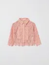 Twinset Kids' シャツ  ボーイ カラー ピンク In Pattern
