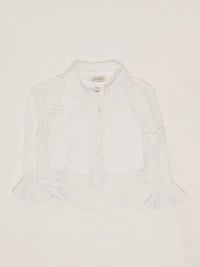 Twinset Kids' Shirt Shirt In White