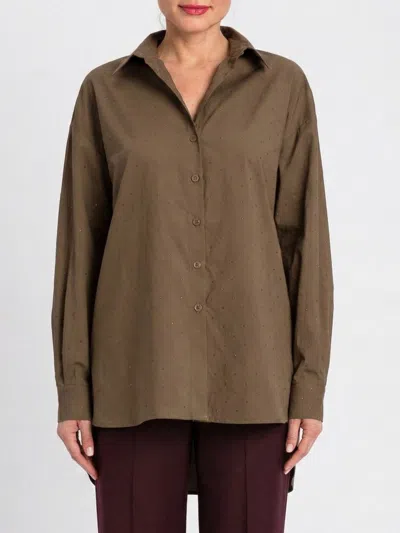 Twinset Shirt  Woman Color Green In Brown