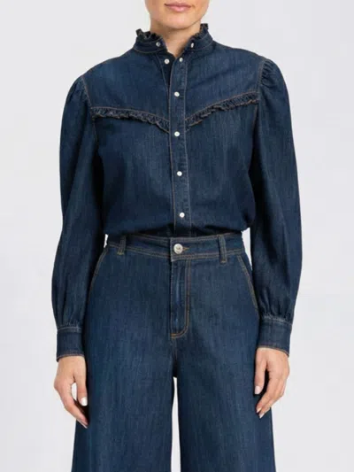 Twinset Shirt  Woman Color Denim In Blue