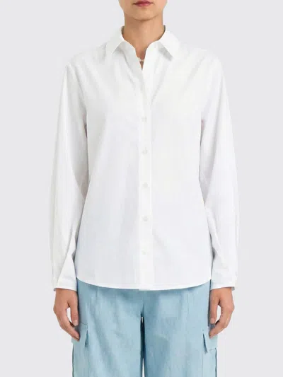 Twinset Button-down Long-sleeved Shirt In White