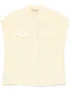 Twinset Camicia Color Burro In Neutral