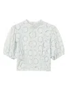 Twinset Twin-set Water Green Cotton Clothing Shirts In Gray