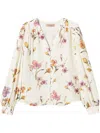 TWINSET TWINSET WHITE FLORAL PATTERN BLOUSE