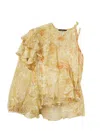 Twinset Single-shoulder Printed Blouse In St Mix Paisley