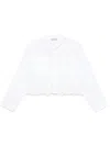 Twinset Poplin Shirt With Lace In White
