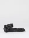 Twinset Crystal-embellished Ballet Flats In Black