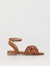 Twinset Logo-plaque Sandals In ブラウン