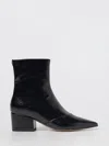Twinset 55mm Leather Ankle Boots In Animal Print