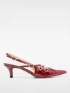 Twinset 50mm Buckled-straps Patent Pumps In Rot