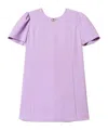 Twinset Kids' Logo-plaque Dress In Purple
