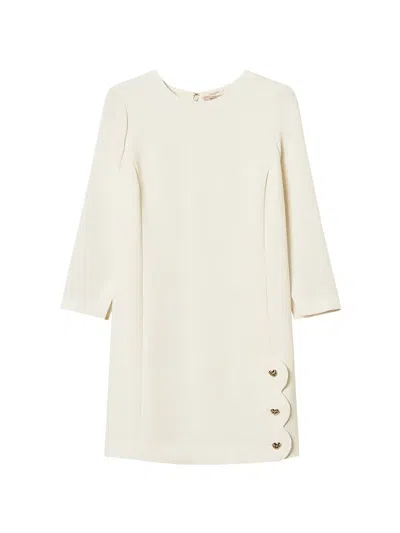 Twinset Long-sleeve Dress With Button Details In Multi