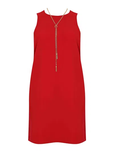 Twinset Short Dress In Red