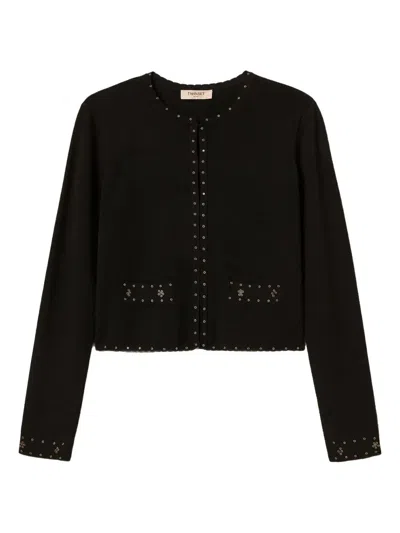 Twinset Twin-set Short Jacket In Black