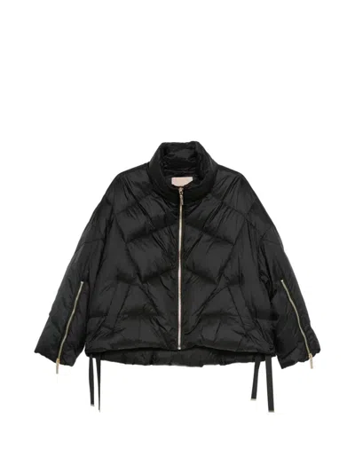 Twinset Short Padded Jacket In Black