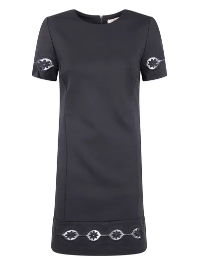 Twinset Short-sleeve Dress In Black