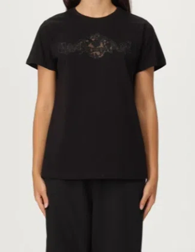 Twinset Short-sleeved T-shirt In Black