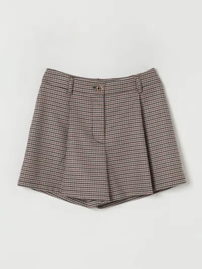 Twinset Short  Kids Color Beige In Brown