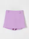 Twinset Woven Shorts In Violet