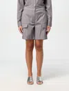 Twinset Pinstripe Bermuda Shorts In Grau