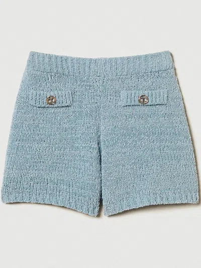 Twinset Shorts In Carta Da Zucchero